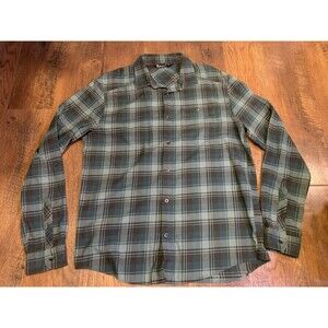 Under Armour UA Mens Tradesman Flannel Shirt Green Size Large